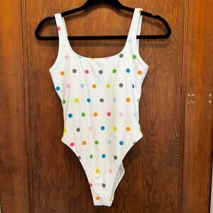 NWOT Aerie Smiley® Birthday Scoop Cheekiest One Piece‎ Swimsuit S